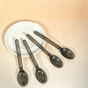 Hot Selling Clear Mini Plastic Colored Scoop for Pudding Ice-Cream Smoothie Dessert thumbnail-2