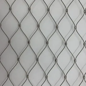 Flexible Wire Rope Mesh Safety Barrier Net Fall Arrest Net Construction Protection Net Custom Length and Width thumbnail-1