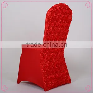 Rosette Spandex Chair Cover for Wedding and Party thumbnail-5