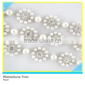 Fancy Rhinestone Trimming 888 Crystal Material,Wholesale Pearl and Rhinestone Trimming thumbnail-1