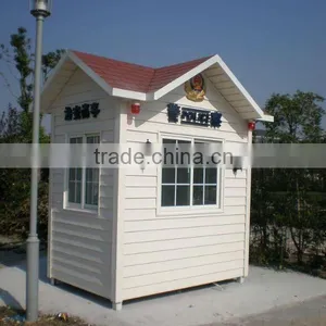 High Quality Factory Price Movable Portable Outdoor House Stainless Steel Guard Security Prefab Sentry Box thumbnail-1