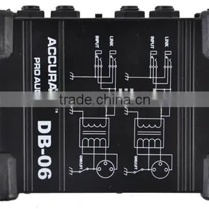 1/4" Instrument to 1/4" XLR Dual Channel DI Box DB-06 thumbnail-4