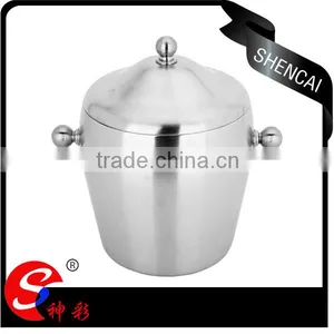 High Quality and Sand Polished Stainless Steel Beer Ice Bucket thumbnail-1