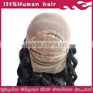High Quality New Design 130%density Curly 100% Human Hair Glueless Silk Top Full Lace Wigs thumbnail-4