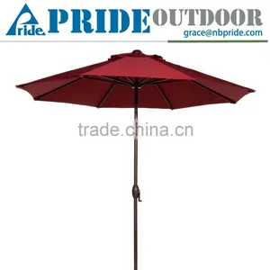 Outdoor Market Aluminum Umbrella With Auto Tilt And Crank Folding Patio Garden Umbrella Quality Choice thumbnail-1