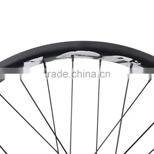 2016 China 26ER Thru Axle 90mm Clincher Tubeless Ready Carbon Fat Bike Wheels thumbnail-4