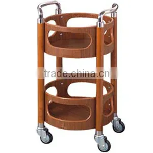 Round Wooden Tea Trolley thumbnail-2