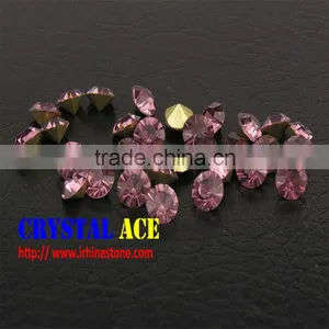 Light Amethyst Machine Cut Stones , MC Chatons for Wholesale thumbnail-1