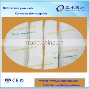 Disposable Medical Surgical 4ply Folded Gauze Zigzag Cutting, Gauze for Pharmacy thumbnail-1
