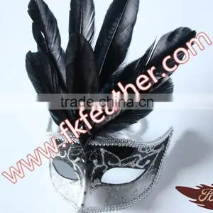 Wholesale Carnival Dance Goose Feather Party Mask For Female thumbnail-3