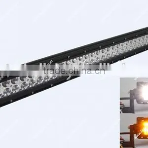 300W 52" Amber and White LED Work Light Bar Offroad LED Spot Light Bar LED Driving Light Bars thumbnail-1