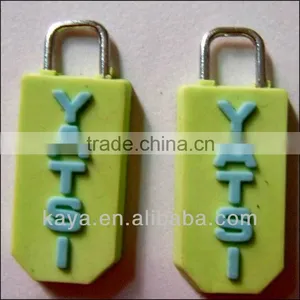 Letter Shape PVC Zipper Puller thumbnail-1