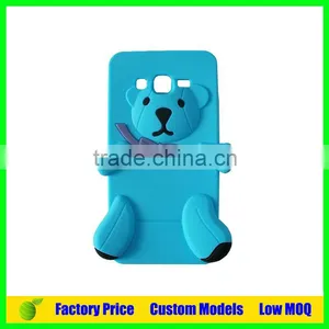 Lovely Bear Blu Silicone 3d Phone Case Mobile Cover for Iphone SE Cell Phone Case Back Cover thumbnail-1