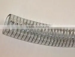 PVC Superior Quality Food Grade Spiral Durable Light Small Bending Radius Minus Pressure Conveying Hose thumbnail-1