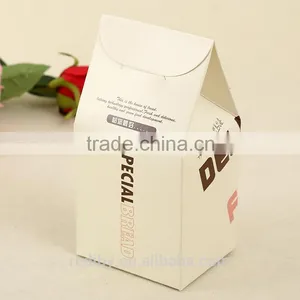 Custom Logo Printing Lovely Design Folding Foldable Kraft Takeaway Packaging Paper Bread Cake Food Box With PVC Window thumbnail-3