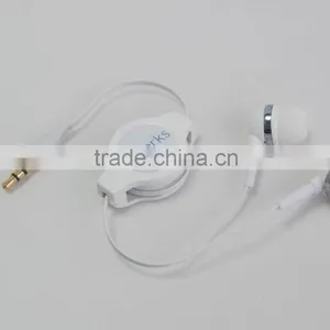 Factory Price In-ear Earphone With Retractable Cable thumbnail-4