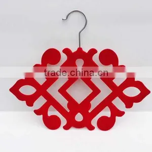 Plastic Scarf Hanger With Flocking Surface, Accept Custom thumbnail-2