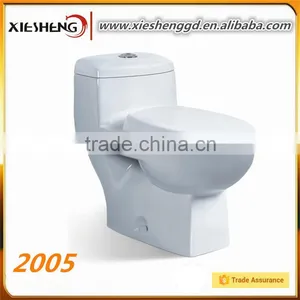 Ceramic One Piece Cheap WC Toilet With Soft Close Seat thumbnail-1
