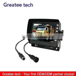 Factory Best 5.6 Inches Digital Rear View Car Monitor 4-CH Inputs Without Quad Function thumbnail-1