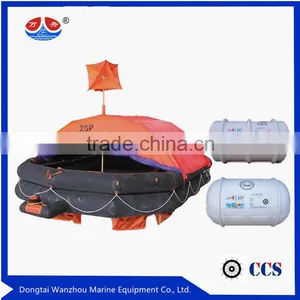 Marine Inflatable Life Raft, Throw-over/Open Reversible Liferaft, Self thumbnail-4