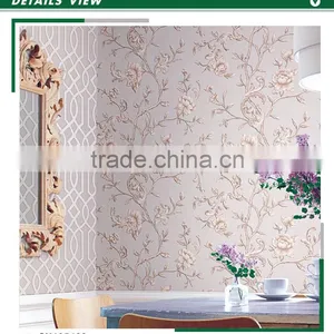 Hot Sale Printed Yarn Wallpaper, American Bold Floral Wall Covering for Home Deco , Decor Wallcovering Roll thumbnail-1