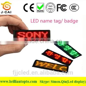 LED Name Tag / LED Name Badge for Scrolling Messages thumbnail-1