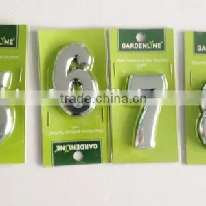 Manufacturer 3D Adhesive ABS Chrome Door (house) Plastic Number Tag,number Decal thumbnail-4