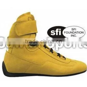 Hot Sale Yellow Color Nomex Racing Shoes thumbnail-1