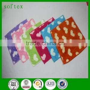 Coral Fleece Polka Dotted Printing Face Towels Quality Choice thumbnail-1