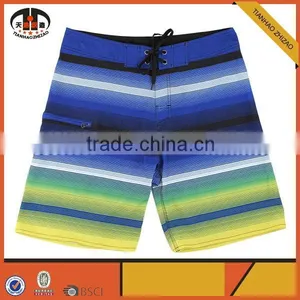 Mens Polyester Board Shorts With Colorful Stripe thumbnail-1