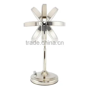 Rotating Compact Mirror, Double Sides Makeup Mirror With Light, Desk Mirror, Metal Compact Mirror thumbnail-6