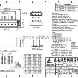1.5mm Pitch 2 ~ 13 Pin Available Electronic Wire to Board Male Pin Connector thumbnail-5
