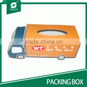 SPECIAL DESIGN TRUCK SHAPE PAPER BOXES FOR PACKAGING TISSUE thumbnail-1
