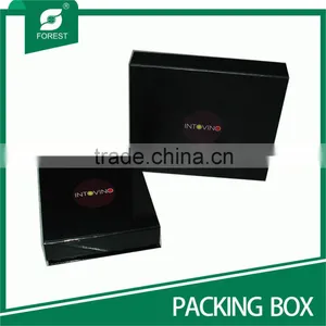MEDIUM BLACK CARDBOARD HAIR EXTENSION PACKAGING BOX WITH CUSTOM LOGO Quality Choice thumbnail-1