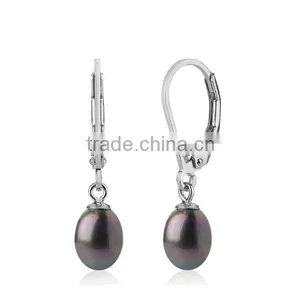 Sterling Silver Cultured Freshwater Pearls Jewelry Earrings thumbnail-1
