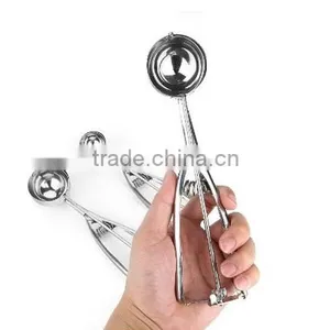 Customed Package Ice Cream Scoop Cookie Scoop Melon Scoop 3 Pc Set - Select 18/8 Stainless Steel thumbnail-1