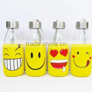 OEM Private Lable BPA Free 500ml Glass Juice Drinking Bottle thumbnail-4
