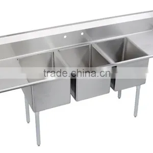 Commercial Compartment Sink With Compartments thumbnail-2