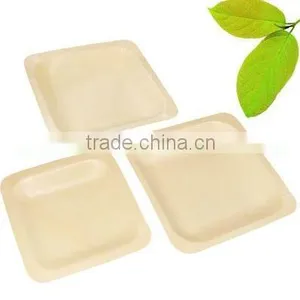 Wooden Disposable Tray (square) thumbnail-1
