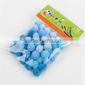 Factory Supply DIY Crafts Blue Series Pompoms Toys for Kids or Wedding Party Decoration thumbnail-2