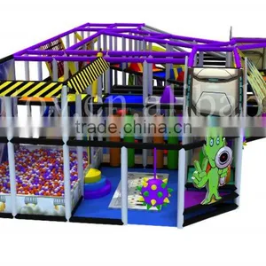 Customized Size Space Theme Kids Indoor Playground With Slides and Ball Pit thumbnail-3