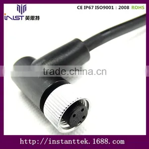 INST M12 90 Degree 3pin Waterproof Connector thumbnail-3