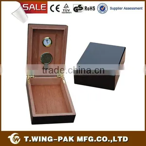 Handmade Mini Humidifier Wood Cigar Humidors for 15 Cigars Quality Choice thumbnail-1