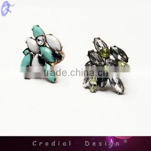 2014 Cheap Wholesale Fashion Jewelry Crystal Rings Fashion Ring Jewelry For Young People thumbnail-1