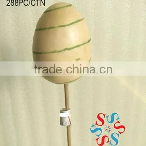 2014 Hot Sale Artificial Polyster Easter Egg With Stem For Christmas And Home Decoration thumbnail-1