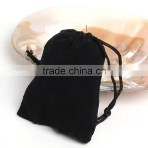 Samll Size12*17 cm Flannelette Bag Accessories Bag Black Flannelette Bag thumbnail-1