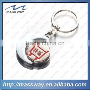 Souvenir Customized 3D Heart Shape Metal Golden Key Chain thumbnail-4