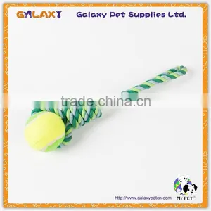 R34327 Pet Products Dog Toys Cotton Rope Chew Toys With Tennis Balls thumbnail-1