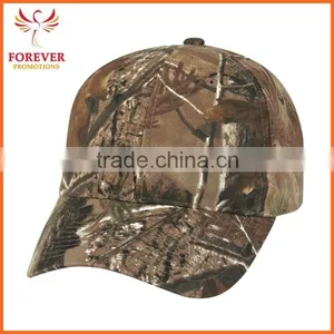 Custom Logo Print Camouflage Cotton Oak Tree Real Tree Baseball Cap Hat thumbnail-4