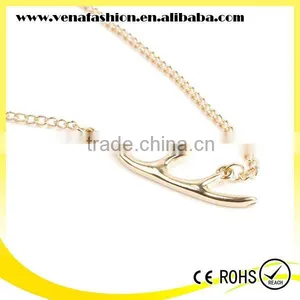Animal Jewellery Antler Cheap Chunky Necklace, Deer Antler Necklace thumbnail-3